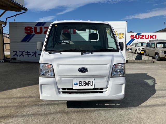 サンバートラック 　４ＷＤ　ギア車　エアコン　パワステ　車検整備付　６６，０００キロ　エアバック（7枚目）