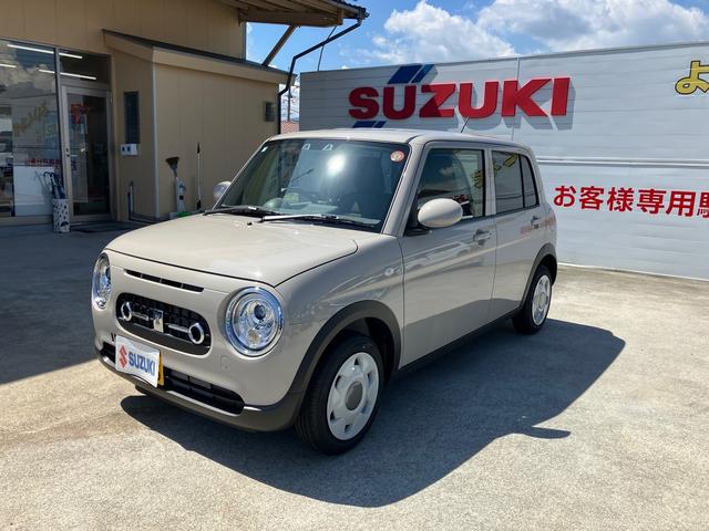 アルトラパンＬＣ Ｌ　届出済未使用車　１０キロ　衝突被害軽減ブレーキ　クリアランスソナー　ＵＳＢソケット　シートヒーター　ステアリングスイッチ　ＨＩＤヘッドライト　プッシュスタート　スマートキー　電動格納ミラー　記録簿（11枚目）