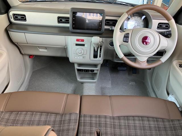 アルトラパンＬＣ Ｌ　届出済未使用車　１０キロ　衝突被害軽減ブレーキ　クリアランスソナー　ＵＳＢソケット　シートヒーター　ステアリングスイッチ　ＨＩＤヘッドライト　プッシュスタート　スマートキー　電動格納ミラー　記録簿（28枚目）