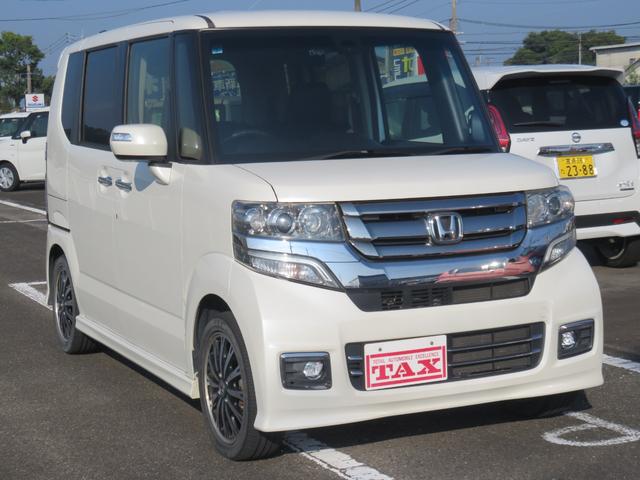 Ｎ－ＢＯＸカスタム Ｇ・ターボＬパッケージ　純正ワンセグＴＶナビ・ＣＤ・Ｂｌｕｅｔｏｏｔｈ・リヤカメラ・ＥＴＣ・前ドラレコ・両側電動スライドドア・クルーズコントロール（4枚目）