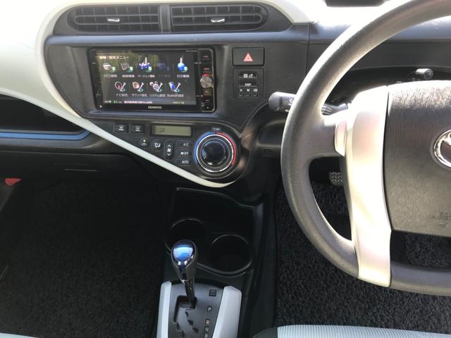 アクア Ｓ　ナビ地デジ　ＥＴＣ　電格サイドミラー　オートライト　プッシュスタート　ドラレコ前後　タイヤ交換済（11枚目）