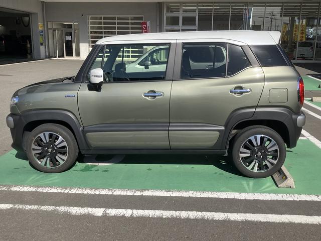 クロスビー ハイブリッドMZ 衝突被害軽減ブレーキ マイルドハイブリッド ターボ 6AT ナビ 全方位カメラ オートエアコン リモコンキー キーレススタート オートライト シートヒーター オーディオスイッチ ACC LED アルミ(50枚目)