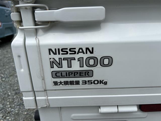 ＮＴ１００クリッパートラック 　ＭＴ　エアコン　運転席エアバッグ　助手席エアバッグ　あおりプロテクター　ゴムマット　サイドバイザー　荷台マット（11枚目）