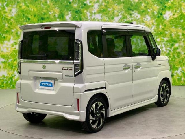 スペーシアカスタム 4WDハイブリッドXSターボ 新品タイヤ/保証書/純正 9インチ メモリーナビ/セーフティサポート(スズキ)/両側電動スライドドア/シートヒーター/全方位モニター/車線逸脱防止支援システム ターボ 衝突被害軽減システム 4WD(3枚目)