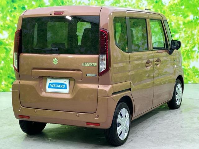 スペーシア ハイブリッドＸ　保証書／純正　９インチ　メモリーナビ／セーフティサポート（スズキ）／両側電動スライドドア／シートヒーター　前席／全方位モニター／車線逸脱防止支援システム／ヘッドランプ　ＬＥＤ／ＥＢＤ付ＡＢＳ（3枚目）