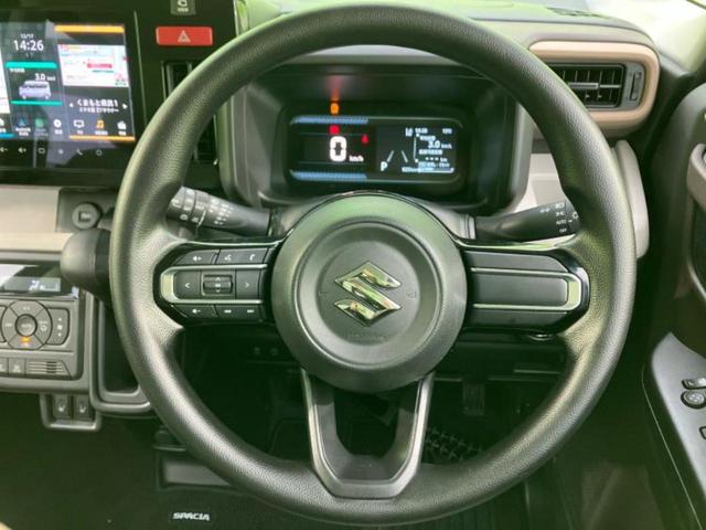 スペーシア ハイブリッドＸ　保証書／純正　９インチ　メモリーナビ／セーフティサポート（スズキ）／両側電動スライドドア／シートヒーター　前席／全方位モニター／車線逸脱防止支援システム／ヘッドランプ　ＬＥＤ／ＥＢＤ付ＡＢＳ（16枚目）