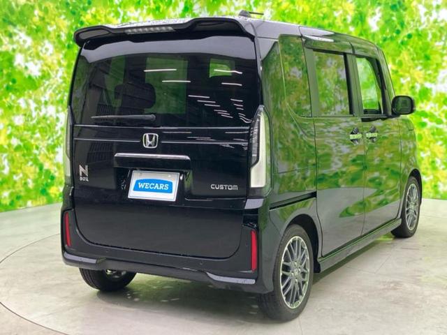 Ｎ－ＢＯＸカスタム ターボ　新品タイヤ／保証書／純正　９インチ　ＳＤナビ／ホンダセンシング／両側電動スライドドア／シートヒーター／マルチビューカメラシステム／車線逸脱防止支援システム／シート　ハーフレザー　衝突被害軽減システム（3枚目）