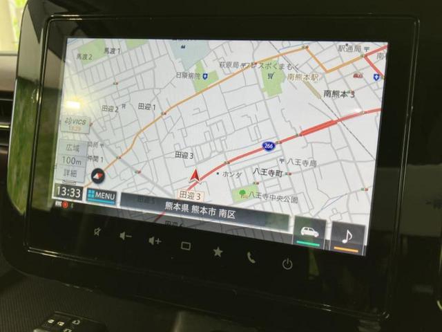 スペーシアカスタム ハイブリッドＸＳターボ　新品タイヤ／保証書／純正　９インチ　ＳＤナビ／セーフティサポート（スズキ）／両側電動スライドドア／シートヒーター　前席／全方位モニター用カメラ／車線逸脱防止支援システム／シート　ハーフレザー　ドラレコ（10枚目）