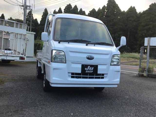 サンバートラック 　赤帽ベース車　マニュアル車　赤帽エンジン　色替白　ハイルーフ　鳥居オリジナル製作品　パワステ　ＬＥＤヘッドライト　タイヤ新品装着納車　ワイパーブレード新品　　バッテリー新品納車　車検整備渡し（2枚目）