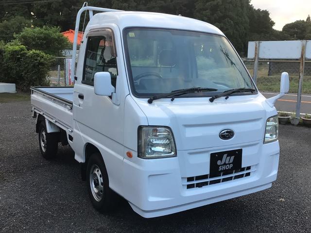 サンバートラック 　赤帽ベース車　マニュアル車　赤帽エンジン　色替白　ハイルーフ　鳥居オリジナル製作品　パワステ　ＬＥＤヘッドライト　タイヤ新品装着納車　ワイパーブレード新品　　バッテリー新品納車　車検整備渡し（3枚目）