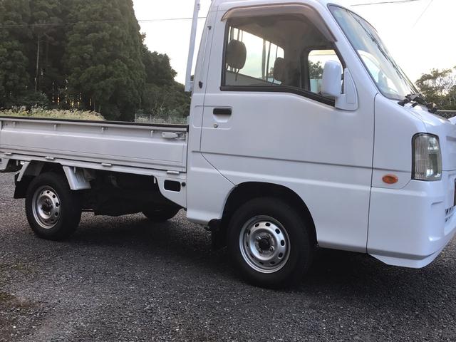 サンバートラック 　赤帽ベース車　マニュアル車　赤帽エンジン　色替白　ハイルーフ　鳥居オリジナル製作品　パワステ　ＬＥＤヘッドライト　タイヤ新品装着納車　ワイパーブレード新品　　バッテリー新品納車　車検整備渡し（4枚目）