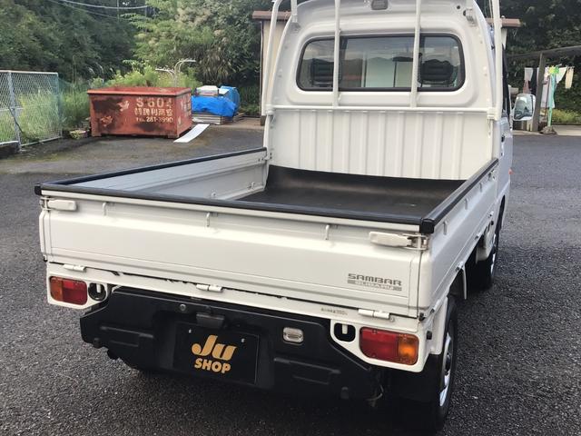 サンバートラック 　赤帽ベース車　マニュアル車　赤帽エンジン　色替白　ハイルーフ　鳥居オリジナル製作品　パワステ　ＬＥＤヘッドライト　タイヤ新品装着納車　ワイパーブレード新品　　バッテリー新品納車　車検整備渡し（6枚目）