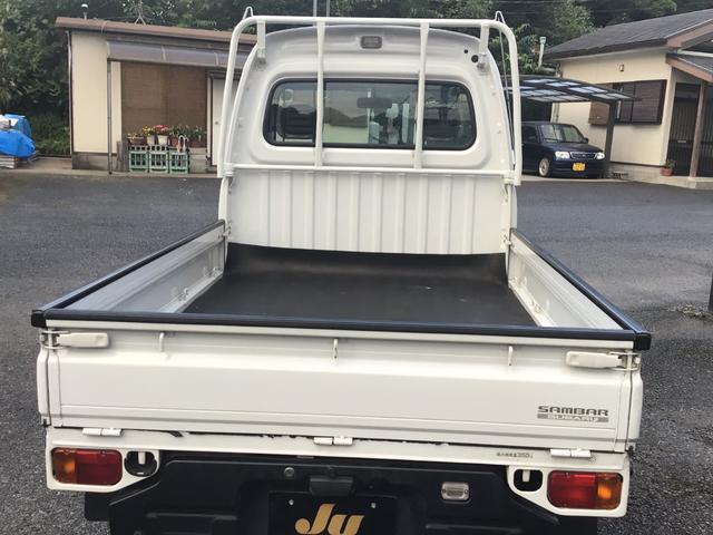 サンバートラック 　赤帽ベース車　マニュアル車　赤帽エンジン　色替白　ハイルーフ　鳥居オリジナル製作品　パワステ　ＬＥＤヘッドライト　タイヤ新品装着納車　ワイパーブレード新品　　バッテリー新品納車　車検整備渡し（7枚目）