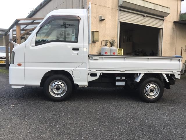 サンバートラック 　赤帽ベース車　マニュアル車　赤帽エンジン　色替白　ハイルーフ　鳥居オリジナル製作品　パワステ　ＬＥＤヘッドライト　タイヤ新品装着納車　ワイパーブレード新品　　バッテリー新品納車　車検整備渡し（9枚目）