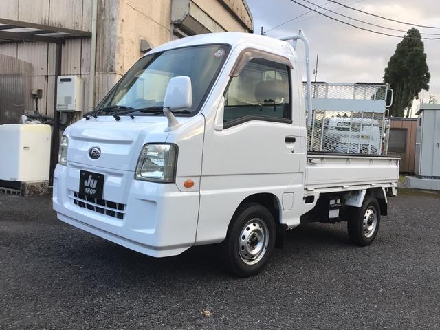 サンバートラック 　赤帽ベース車　マニュアル車　赤帽エンジン　色替白　ハイルーフ　鳥居オリジナル製作品　パワステ　ＬＥＤヘッドライト　タイヤ新品装着納車　ワイパーブレード新品　　バッテリー新品納車　車検整備渡し（10枚目）