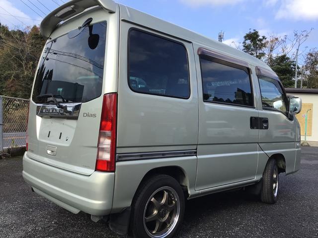 サンバーバン ディアスＳＣ５ＭＴ　４ＷＤ　サンバーディアススーパーチャージャー　５ＭＴ　切替式４ＷＤ　ＴＶ　ＥＴＣ　ＬＥＤヘッドライト　フォグ付き　リアスポ付き　社外ホイール（7枚目）