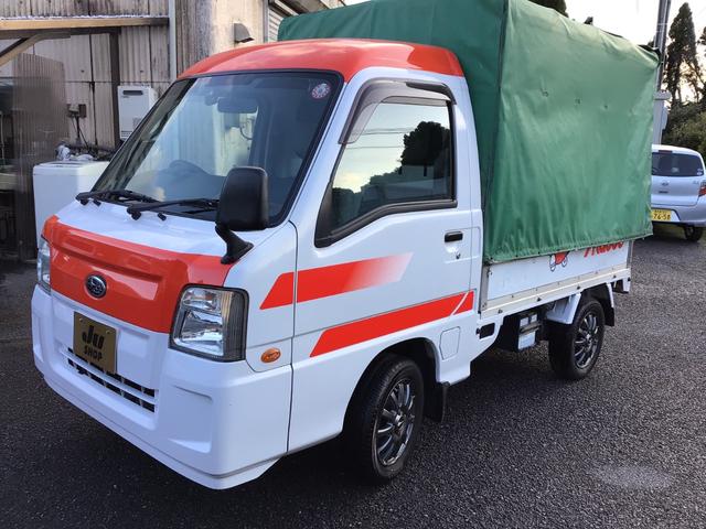 サンバートラック 赤帽SC 切替式4WD 5MT 赤帽SC 赤帽スーパーチャージャー 5MT 切替式4WD 赤帽カラー現状 ホロ付 ETC ドライブレコーダー(12枚目)