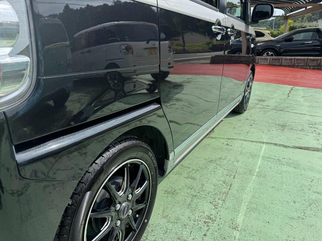 ムーヴキャンバス Ｘリミテッドメイクアップ　ＳＡＩＩ　社外ナビ　フルセグ　バックカメラ　両側パワスラ　ＬＥＤヘッドライト　フォグランプ　シートカバー　社外１４インチアルミ　革巻きステアリング　ステアリングスイッチ　キーフリー　エコアイドル　ＥＴＣ（13枚目）