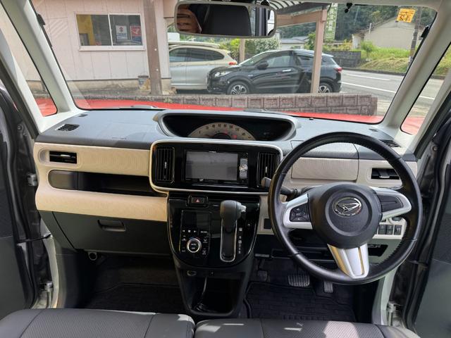 ムーヴキャンバス Ｘリミテッドメイクアップ　ＳＡＩＩ　社外ナビ　フルセグ　バックカメラ　両側パワスラ　ＬＥＤヘッドライト　フォグランプ　シートカバー　社外１４インチアルミ　革巻きステアリング　ステアリングスイッチ　キーフリー　エコアイドル　ＥＴＣ（53枚目）