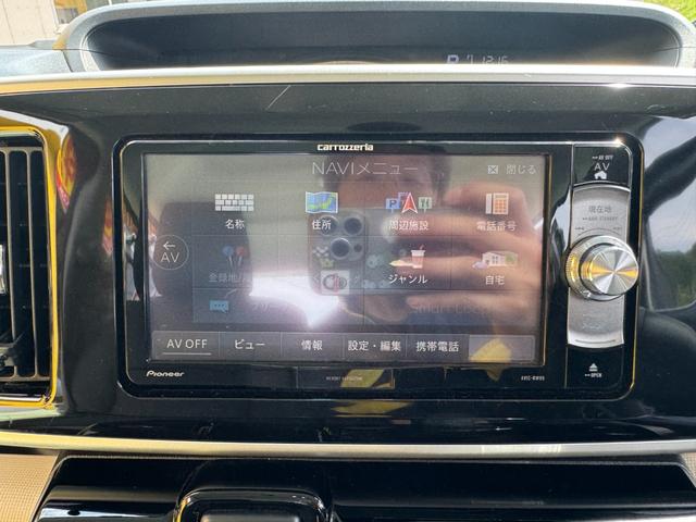 ムーヴキャンバス Ｘリミテッドメイクアップ　ＳＡＩＩ　社外ナビ　フルセグ　バックカメラ　両側パワスラ　ＬＥＤヘッドライト　フォグランプ　シートカバー　社外１４インチアルミ　革巻きステアリング　ステアリングスイッチ　キーフリー　エコアイドル　ＥＴＣ（61枚目）