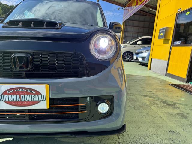 Ｎ－ＯＮＥ プレミアム　グレー黒２トン　ＴＥＩＮ車高調　社外１６インチアルミ　社外エアロ　ＨＩＤヘッドライト　ＬＥＤフォグ　アンドロイドオート　Ｂｌｕｅｔｏｏｔｈ　シートカバー　ドラレコ前後　スマートキー　プッシュスタート（22枚目）