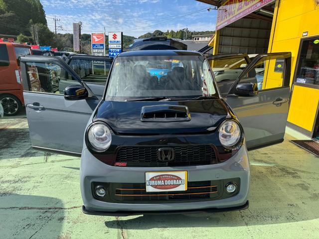 Ｎ－ＯＮＥ プレミアム　グレー黒２トン　ＴＥＩＮ車高調　社外１６インチアルミ　社外エアロ　ＨＩＤヘッドライト　ＬＥＤフォグ　アンドロイドオート　Ｂｌｕｅｔｏｏｔｈ　シートカバー　ドラレコ前後　スマートキー　プッシュスタート（68枚目）