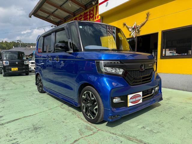 N-BOXカスタム G・EXターボホンダセンシング 無限フルエアロ マフラー バイザー 純正8インチナビ バックカメラ 純正15インチアルミ 両側パワスラ シートカバー ステアリングスイッチ クルコン LEDヘッドライト フォグランプ スマートキー(8枚目)
