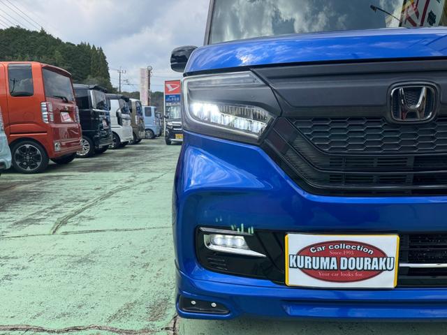 N-BOXカスタム G・EXターボホンダセンシング 無限フルエアロ マフラー バイザー 純正8インチナビ バックカメラ 純正15インチアルミ 両側パワスラ シートカバー ステアリングスイッチ クルコン LEDヘッドライト フォグランプ スマートキー(23枚目)