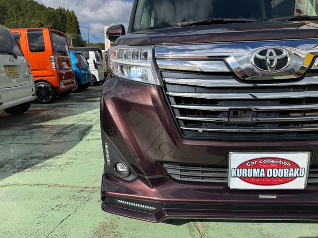 ルーミー カスタムＧ－Ｔ　純正９インチナビ　フルセグ　バックカメラ　両側パワスラ　純正ドラレコ　ＴＲＤフルエアロ　ＬＥＤヘッドライト　フォグランプ　純正１５インチアルミ　ビルトインＥＴＣ　スマートキー　プッシュスタート（23枚目）