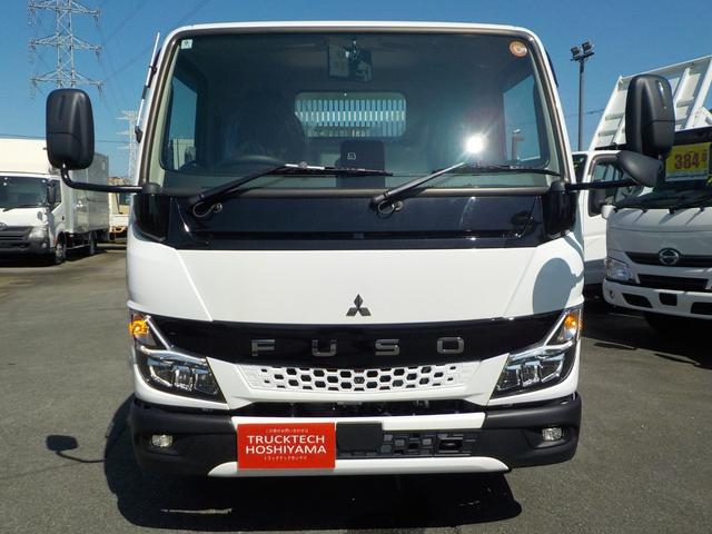 キャンター 3tダンプ 全低床強化 新明和 5MT ターボ 衝突軽減ブレーキ 横滑り防止 バックカメラ 障害物センサー スマートキー キーレス フロントフォグランプ 三方開 後輪ダブル(2枚目)