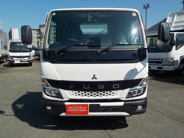 キャンター 3tダンプ 全低床強化 新明和 5MT ターボ 衝突軽減ブレーキ 横滑り防止 バックカメラ 障害物センサー スマートキー キーレス フロントフォグランプ 三方開 後輪ダブル(2枚目)