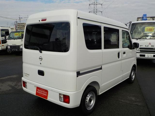 ＮＶ１００クリッパーバン 　バン６６０ＤＸハイルーフＡＴ届出済　未使用車　衝突軽減ブレーキ　両側スライドドア　プライバシーガラス　キーレス　バックソナー　横滑り防止装置　障害物センサーレーンキープアシスト　ＡＢＳ（5枚目）