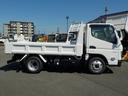 キャンター 3tダンプ 全低床強化 新明和 5MT ターボ 衝突軽減ブレーキ 横滑り防止 バックカメラ 障害物センサー スマートキー キーレス フロントフォグランプ 三方開 後輪ダブル(4枚目)