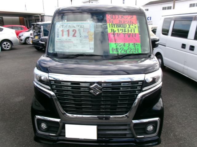 スペーシアカスタム ハイブリッドXS ナビゲーション・TV付き・両側電動スライドドア・ワンオーナー・純正アルミ付き(2枚目)