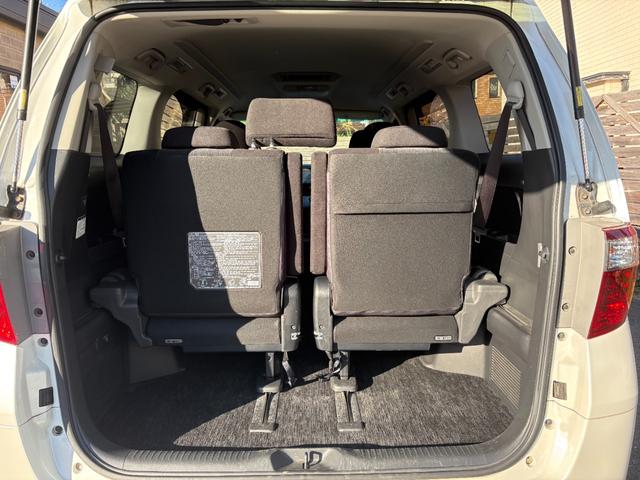 アルファード 240S ETC ナビ TV クリアランスソナー 両側スライド・片側電動 オートライト HID スマートキー 後席モニター 3列シート CVT アルミホイール CD USB Bluetooth 盗難防止システム(19枚目)