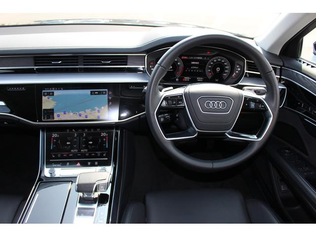 Ａ８ Ｌ　６０ＴＦＳＩクワトロ　認定中古車　ＭＭＩナビ　ＴＶチューナー　マトリクスＬＥＤ　サラウンドビューカメラ　パークアシスト　ワイヤレスチャージ（12枚目）
