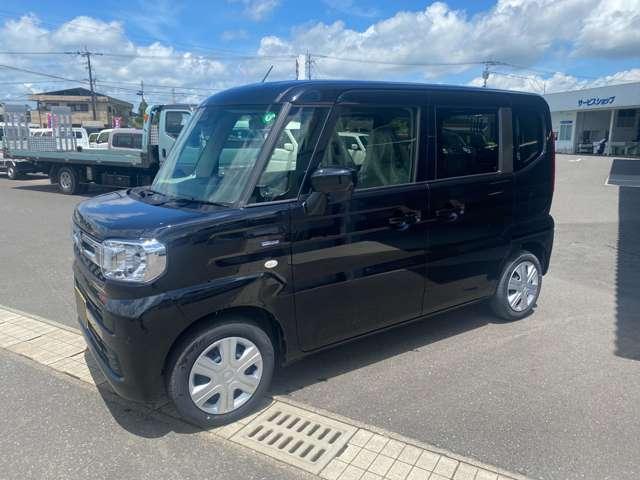 スペーシア ハイブリッドＧ　届出済未使用車　新車保証　衝突被害軽減ブレーキ　プッシュスタート　キーレス　両側スライドドア　アイドリングストップ　オートエアコン　ＬＥＤランプ　横滑り防止システム　エアバッグ　パワーステアリング（5枚目）