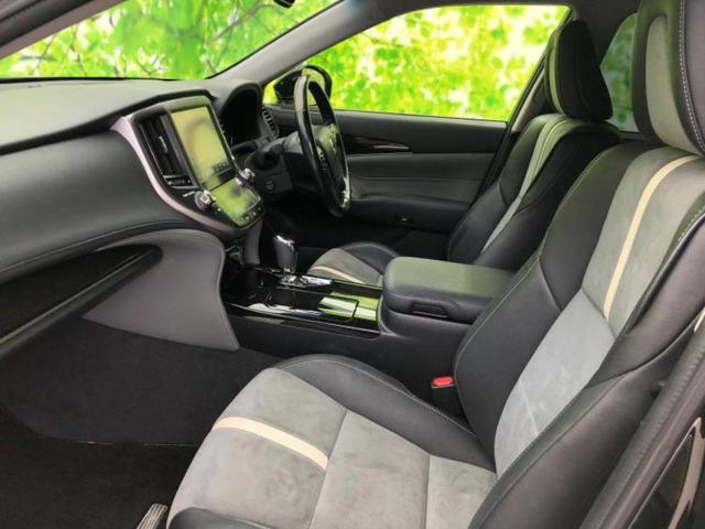 クラウンハイブリッド ハイブリッドアスリートS Jフロンティア 保証書/純正 8インチ HDDナビ/トヨタセーフティセンス/シートヒーター/車線逸脱防止支援システム/シート ハーフレザー/ドライブレコーダー 前後/ヘッドランプ HID/Bluetooth接続(6枚目)