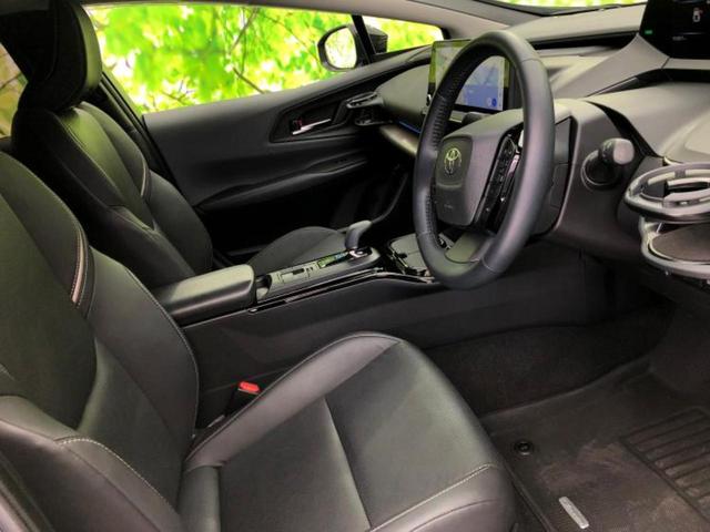 プリウス Ｚ　保証書／ディスプレイオーディオ＋ナビ／デジタルインナーミラー／トヨタセーフティセンス／シートヒーター／全方位モニター／車線逸脱防止支援システム／シート　フルレザー　革シート　衝突被害軽減システム（4枚目）