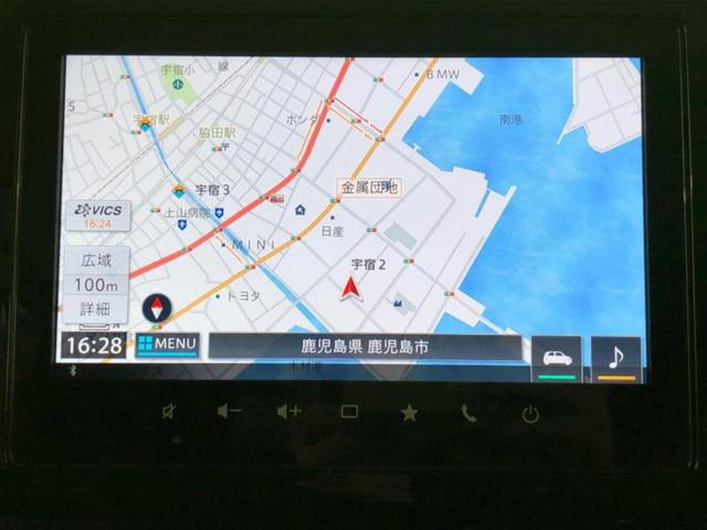 スペーシアギア ハイブリッドＸＺ　保証書／純正　９インチ　メモリーナビ／セーフティサポート（スズキ）／両側電動スライドドア／シートヒーター　前席／全方位モニター／車線逸脱防止支援システム／パーキングアシスト　バックガイド　全周囲カメラ（10枚目）