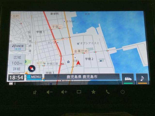 スペーシアカスタム ハイブリッドXSターボ 保証書/純正 9インチ SDナビ/デュアルカメラブレーキサポート(スズキ)/両側電動スライドドア/シートヒーター 前席/車線逸脱防止支援システム/シート ハーフレザー/ヘッドランプ LED ETC(10枚目)