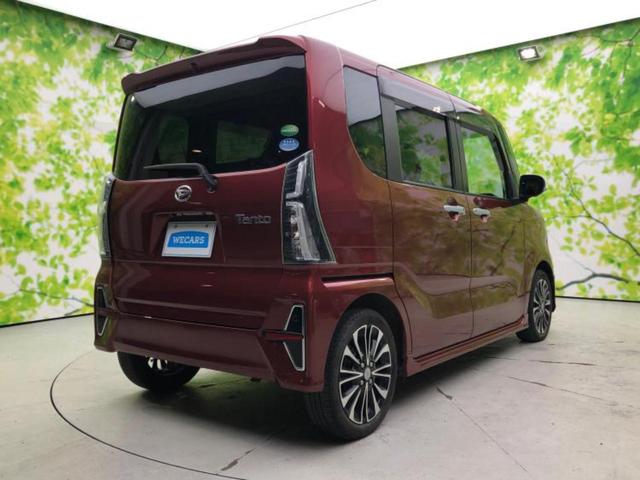 タント カスタムＲＳ　新品タイヤ／保証書／純正　ＳＤナビ／スマートアシスト（トヨタ・ダイハツ）／両側電動スライドドア／シートヒーター　前席／パノラマモニター／車線逸脱防止支援システム／シート　ハーフレザー　全周囲カメラ（3枚目）