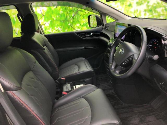 エルグランド ハイウェイスタープレミアム 新品タイヤ/保証書/純正 10インチ SDナビ/フリップダウンモニター 純正 11.5インチ/インテリジェントルームミラー/両側電動スライドドア/シートヒーター/シート フルレザー 革シート ETC(4枚目)