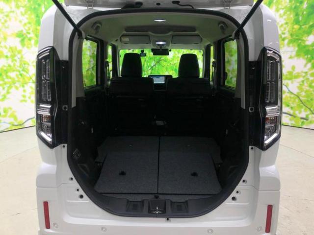 スペーシアカスタム ハイブリッドＸＳターボ　新品タイヤ／保証書／社外　９インチ　ＳＤナビ／デュアルカメラブレーキサポート（スズキ）／両側電動スライドドア／シートヒーター／車線逸脱防止支援システム／シート　ハーフレザー　バックカメラ　ワンオーナー（19枚目）