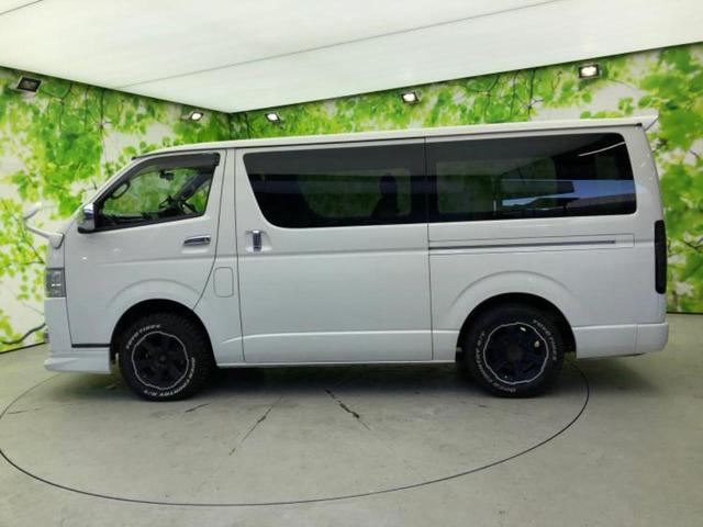 ハイエースバン ４ＷＤロングスーパーＧＬ　エアロ／保証書／社外　ＳＤナビ／フリップダウンモニター　社外　１０．２インチ／両側電動スライドドア／ヘッドランプ　ＨＩＤ／Ｂｌｕｅｔｏｏｔｈ接続／ＥＴＣ／ＡＢＳ／バックモニター／フルセグＴＶ　４ＷＤ（2枚目）