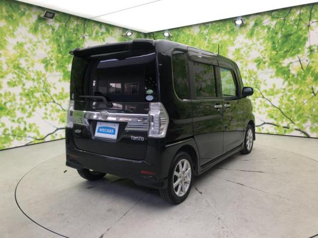 タント カスタムXトップエディションSA 新品タイヤ/純正 8インチ SDナビ/フリップダウンモニター/スマートアシスト(トヨタ・ダイハツ)/両側電動スライドドア/シート ハーフレザー/Bluetooth接続/ETC/EBD付ABS(3枚目)