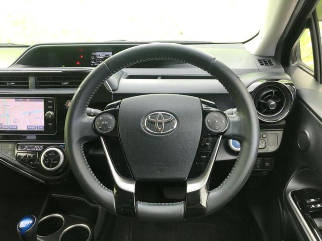 アクア クロスオーバー　純正　ＳＤナビ／トヨタセーフティセンス／シートヒーター　前席／車線逸脱防止支援システム／シート　ハーフレザー／ドライブレコーダー　純正／ヘッドランプ　ＬＥＤ／Ｂｌｕｅｔｏｏｔｈ接続／ＥＴＣ　ドラレコ（15枚目）