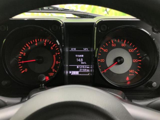 ジムニー ４ＷＤ　ＸＣ　新品タイヤ／純正　８インチ　ＳＤナビ／セーフティサポート（スズキ）／シートヒーター　前席／車線逸脱防止支援システム／ヘッドランプ　ＬＥＤ／ＥＴＣ／ＡＢＳ／横滑り防止装置／クルーズコントロール　４ＷＤ（13枚目）