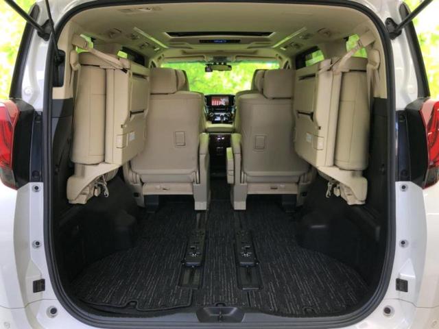 アルファードハイブリッド ４ＷＤハイブリッドＧ　Ｆパッケージ　サンルーフ／ＪＢＬ／保証書／純正　ＳＤナビ／トヨタセーフティセンス／両側電動スライドドア／シートヒーター　前席／車線逸脱防止支援システム／シート　フルレザー／電動バックドア／ドライブレコーダー　前後（21枚目）