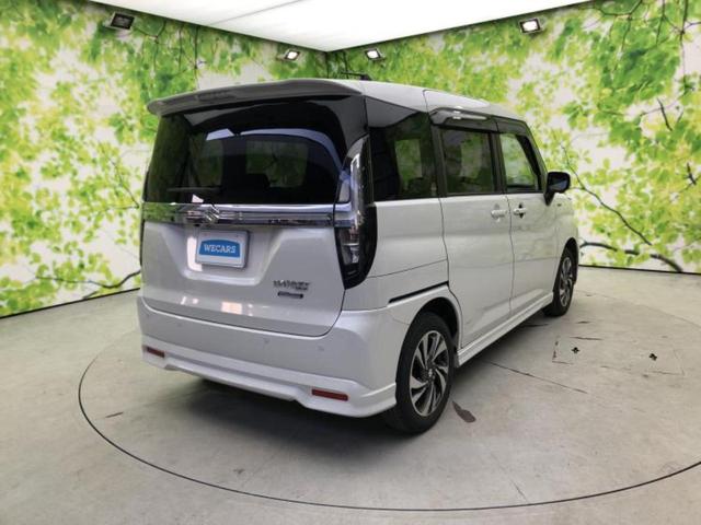 ソリオバンディット バンディットハイブリッドＭＶ　新品タイヤ／純正　８インチ　ＳＤナビ／セーフティサポート（スズキ）／両側電動スライドドア／シートヒーター／全方位モニター用カメラ／車線逸脱防止支援システム／ドライブレコーダー　純正　全周囲カメラ（3枚目）